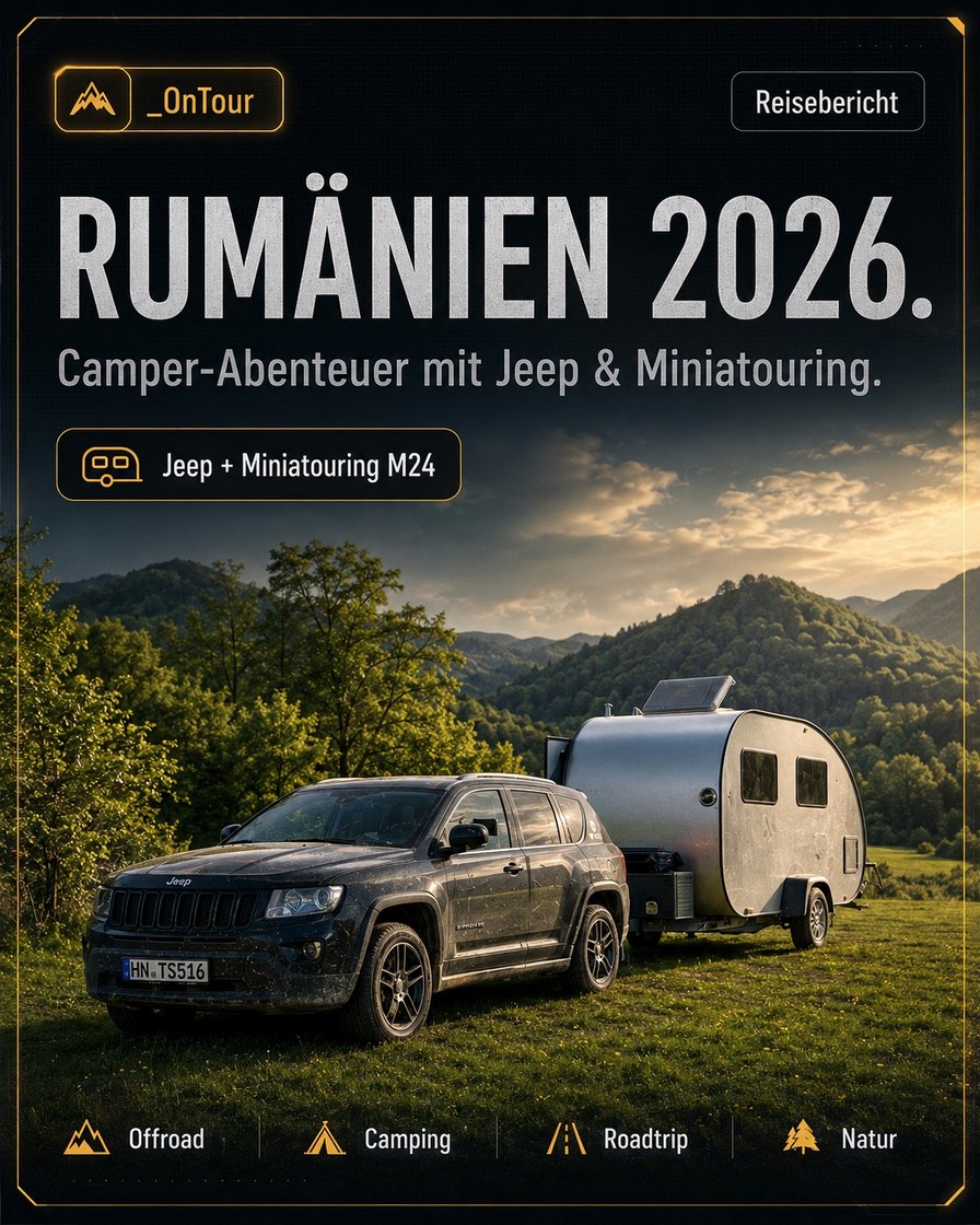 Rumänien 2026 Camper-Abenteuer mit Jeep und Miniatouring